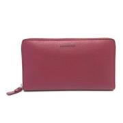 Pre-owned Leather wallets Balenciaga Vintage , Red , Dames