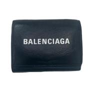 Pre-owned Leather wallets Balenciaga Vintage , Black , Dames