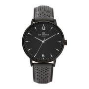 Zwarte leren analoge quartz horloge Ben Sherman , Black , Heren