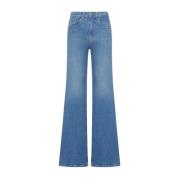 Flare Katoenen Jeans Lois , Blue , Dames