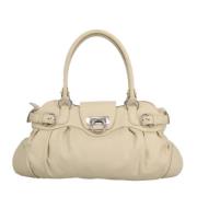 Pre-owned Leather handbags Salvatore Ferragamo Pre-owned , Beige , Dam...