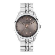 Grijze Roestvrijstalen Analoge Quartz Horloge Ben Sherman , Gray , Her...