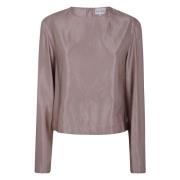 Ronde Hals Blouse Loulou Studio , Pink , Dames