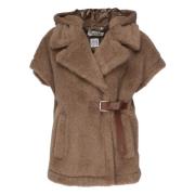 Bruine Alpaca Cashmere Seta Jas Max Mara , Brown , Dames