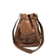 Pre-owned Leather shoulder-bags Valentino Vintage , Brown , Dames