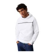 Logo Katoenen Hoodie Calvin Klein , White , Heren