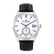 Grijze Leren Quartz Analoog Horloge Ben Sherman , Black , Heren