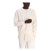 Geborduurde Logo Ronde Hals Sweater Polo Ralph Lauren , White , Heren