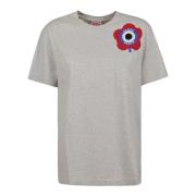 Lichtgrijze T-Shirt Kenzo , Gray , Dames