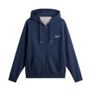 Blauwe Sweater Heren Sweatshirt Woolrich , Blue , Heren