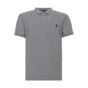 Grijze Logo Geborduurde Slim Fit T-shirts en Polos Polo Ralph Lauren ,...