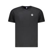 Zwart Katoenen T-shirt North Sails , Black , Heren