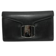 Pre-owned Leather wallets Salvatore Ferragamo Pre-owned , Black , Unis...