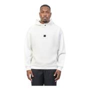 Witte hoodie met logodetails Hugo Boss , White , Heren