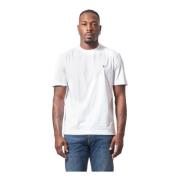 Witte T-shirt met Double B-monogram Hugo Boss , White , Heren