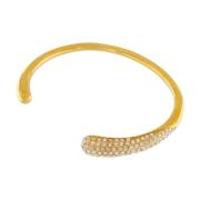 Waterdichte CZ Gap Cuff Armband Dansk Copenhagen , Yellow , Dames