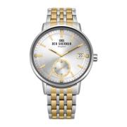 Grijze Roestvrijstalen Analoge Quartz Horloge Ben Sherman , Yellow , H...