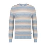 Crew-Neck Pullover in Moderne Stijl State of Art , Multicolor , Heren