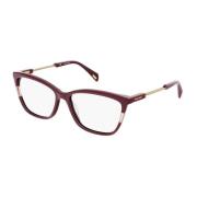 Burgundy CatEye Bril voor Vrouwen Police , Brown , Dames