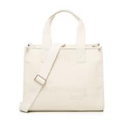 Stijlvolle Witte Winkel Tas met Logo V73 , White , Dames