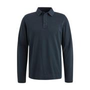 Lange mouw polo shirt piqué kledingstuk PME Legend , Blue , Heren