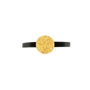 Elegant Leren Armband met Gouden Afwerking Dansk Copenhagen , Yellow ,...