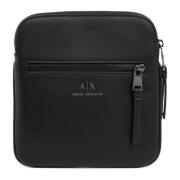 Stijlvolle Crossbody Bag met Rits Armani Exchange , Black , Heren