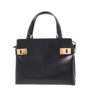 Pre-owned Leather handbags Salvatore Ferragamo Pre-owned , Black , Dam...