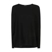 Zwarte Sweatshirt Aw24 Damesmode Allude , Black , Dames