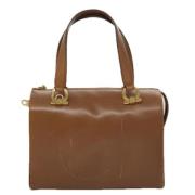 Pre-owned Leather handbags Salvatore Ferragamo Pre-owned , Beige , Dam...