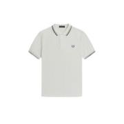 Contrasterende Strepen Polo Shirt Fred Perry , White , Heren