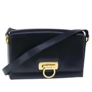 Pre-owned Leather shoulder-bags Salvatore Ferragamo Pre-owned , Blue ,...