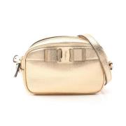 Pre-owned Leather shoulder-bags Salvatore Ferragamo Pre-owned , Yellow...