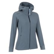 Blauwe Fleece Jas met Volledige Rits LaMunt , Blue , Dames