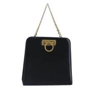 Pre-owned Leather handbags Salvatore Ferragamo Pre-owned , Black , Dam...