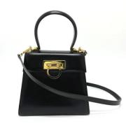 Pre-owned Leather handbags Salvatore Ferragamo Pre-owned , Black , Dam...