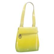 Pre-owned Canvas handbags Salvatore Ferragamo Pre-owned , Yellow , Dam...