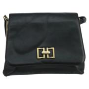 Pre-owned Leather shoulder-bags Salvatore Ferragamo Pre-owned , Black ...