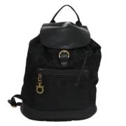 Pre-owned Nylon backpacks Salvatore Ferragamo Pre-owned , Black , Dame...