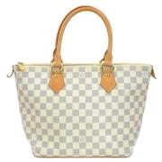 Pre-owned Canvas louis-vuitton-bags Louis Vuitton Vintage , White , Da...