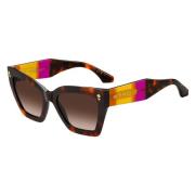 Multicolor Vierkante Zonnebril Etro , Brown , Dames