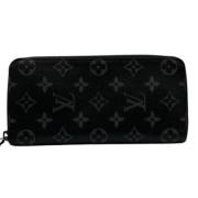 Pre-owned Canvas wallets Louis Vuitton Vintage , Black , Dames