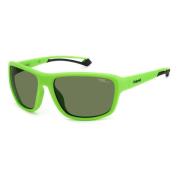 Groene Polycarbonaat Zonnebril Hoge Contrast Polaroid , Green , Unisex