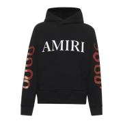 Zwarte trui met rode slangengrafiek Amiri , Black , Heren