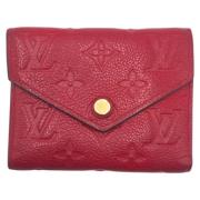 Pre-owned Canvas wallets Louis Vuitton Vintage , Red , Dames