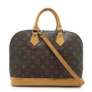 Pre-owned Canvas handbags Louis Vuitton Vintage , Brown , Dames