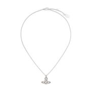 Orb Plaque Crystal Chain Ketting Vivienne Westwood , Gray , Dames