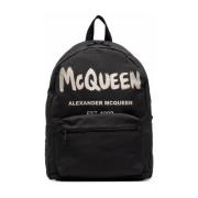 Graffiti Bucket Bag & Backpack Alexander McQueen , Black , Heren