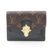 Pre-owned Leather wallets Louis Vuitton Vintage , Black , Dames