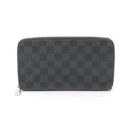 Pre-owned Leather wallets Louis Vuitton Vintage , Black , Dames